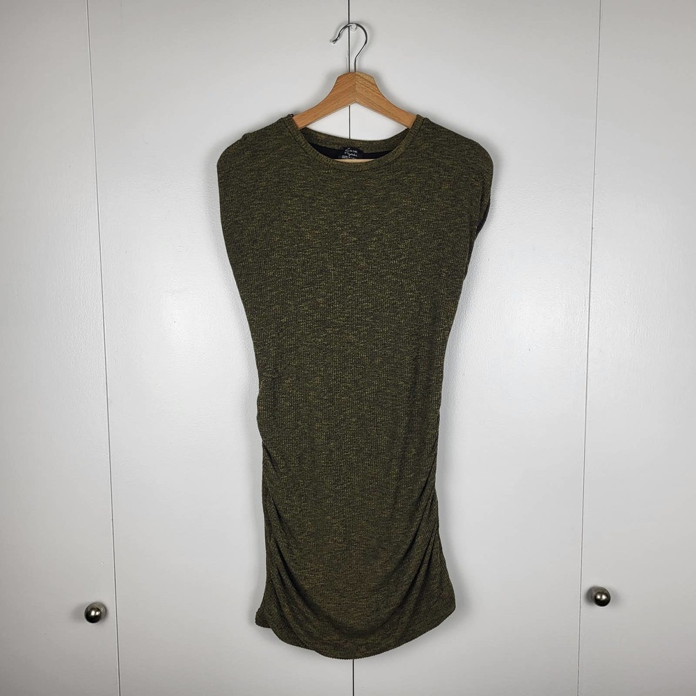 Zara Trafaluc Ruched Bodycon Mini Dress | S